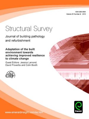 cover image of Structural Survey, Volume 31, Issue 4